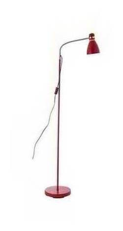 ColourMatch Dent Desk Style Floor Lamp - Poppy Red